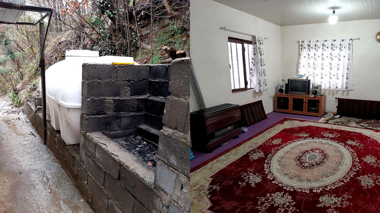 ویلا جنگلی مشرف به آبشار و چشمه طبیعی